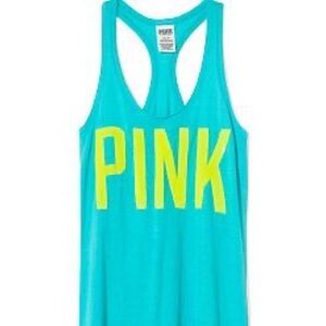 Blue Victoria Secret PINK tank top